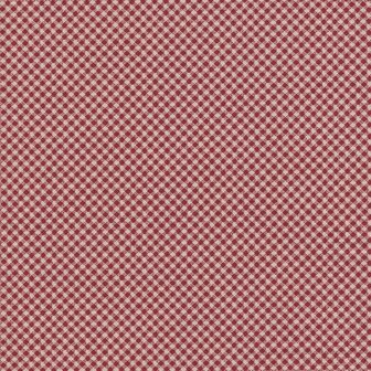 Henry Glass Garnet &amp; Gingham diagonaal mini ruitje