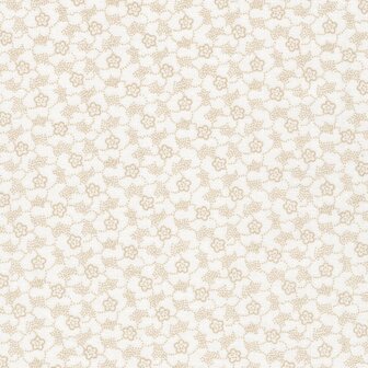 Andover Latte Floral Dots ecru werkje