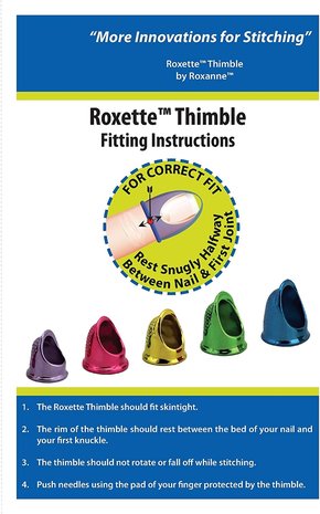 Roxette vingerhoed extra large blauw